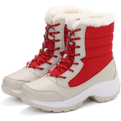 Women's Lightweight Ankle Boots Platform Heels, Winter Botas Mujer, Keep Warm Snow Shoes for Females - Botines