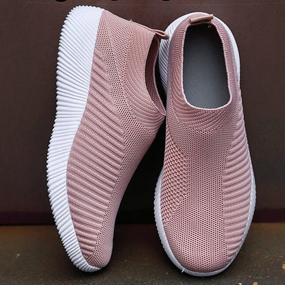 Women's Breathable Flat Shoes Elastic Flats, Lightweight Sports Shoes for Spring and Summer - Sneakers Zapatos Mujer, Footwear