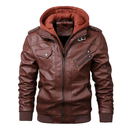 New Men's Leather Jackets: Autumn Casual Motorcycle PU Jacket, Biker Leather Coats