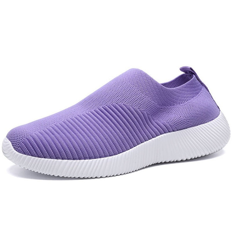 Women's Breathable Flat Shoes Elastic Flats, Lightweight Sports Shoes for Spring and Summer - Sneakers Zapatos Mujer, Footwea