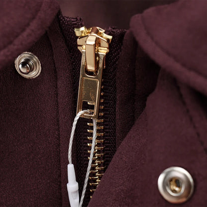 Women's Bomber Jacket Lapel Long Sleeve Zipper Suede Jacket Women 2025 High Street Cropped Racing Jackets Coats Outerwears