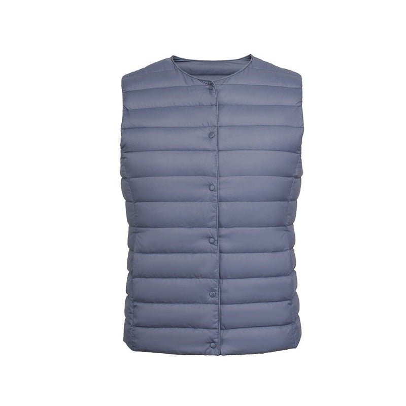 Warm Sleeveless Winter Liner Two Ways Waistcoat Jacket for Women Warm Vests