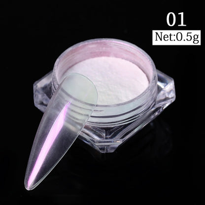 Gold Silver Mirror Powder Nail Art Glitter Rose Gold Champange UV Gel Polish Chrome Dust Metallic Effect Pigment Decoration