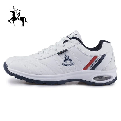 New Men Shoes Outdoor Leather Casual Sneakers Men Fashion Sports Running Tennis Large Size Shoes For Men
