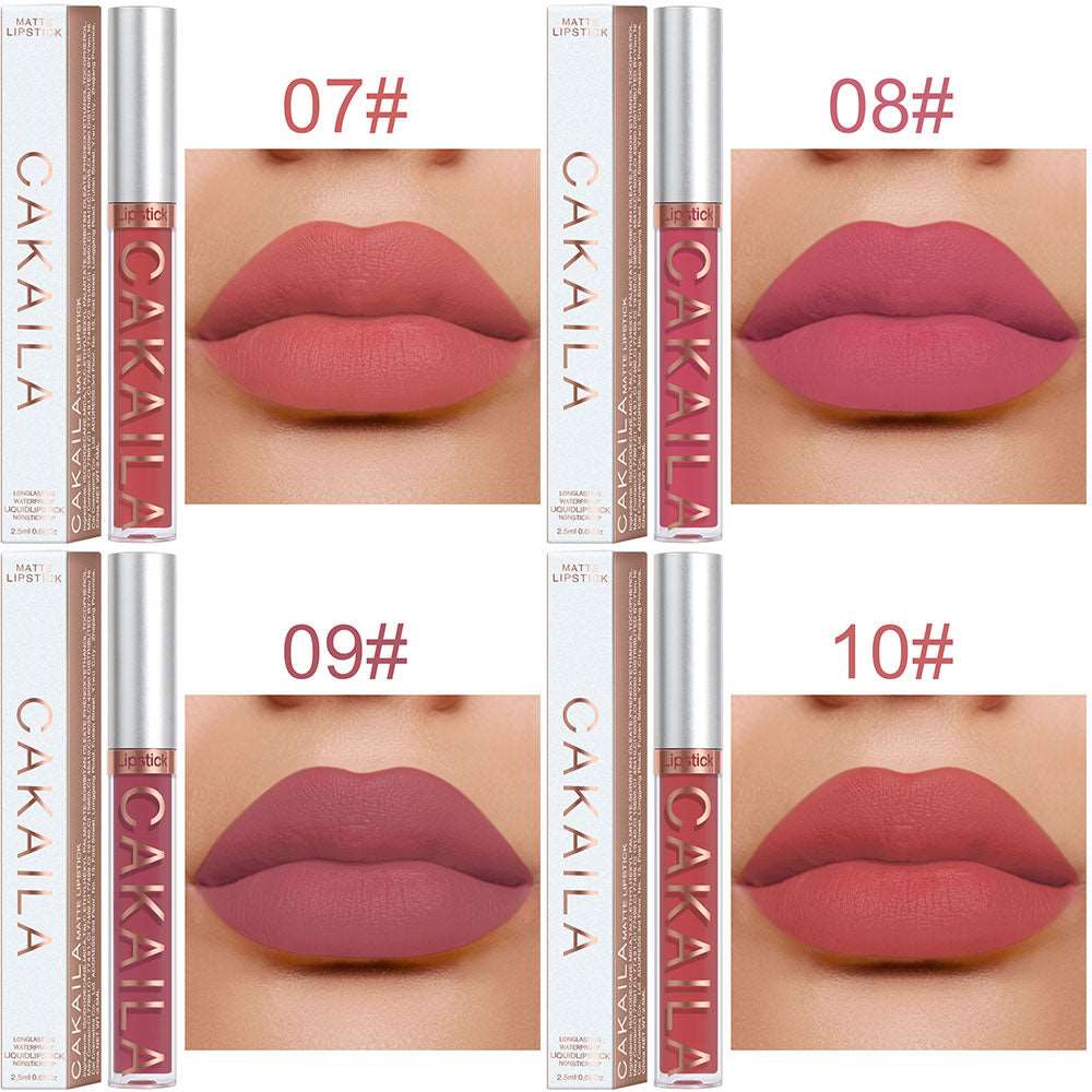 18 Colors Matte Lipgloss Liquid Lipstick Long Lasting Sexy Red Pink Nude Lip Gloss