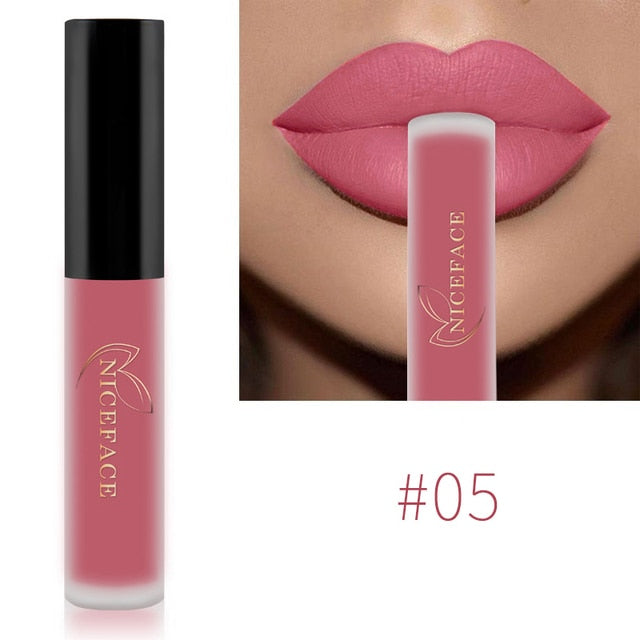 34 Color Lip Gloss Waterproof Nude Matte Liquid Lipstick Moisturizing Long Lasting Lipgloss