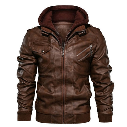 New Men's Leather Jackets: Autumn Casual Motorcycle PU Jacket, Biker Leather Coats