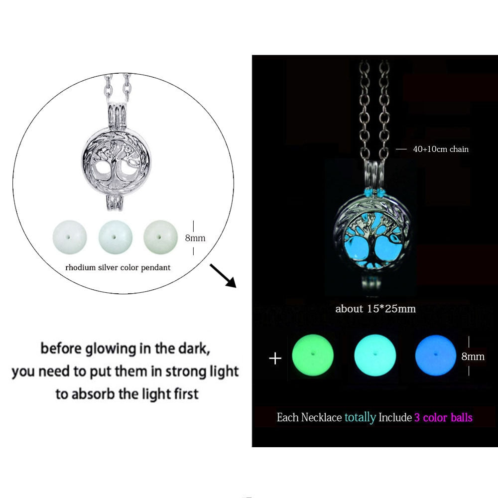 Luminous Dragon Necklace Glowing Night Fluorescence Antique Harajuku Style Silver Plated Glow In The Dark Necklace for Men Women Party Hallowen