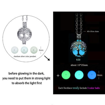 Luminous Dragon Necklace Glowing Night Fluorescence Antique Harajuku Style Silver Plated Glow In The Dark Necklace for Men Women Party Hallowen