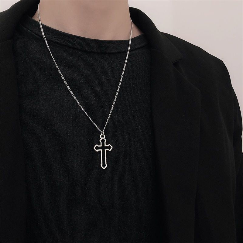 Best New Fast and Furious 7 Moive Cross Tourette Necklace Dominic Toretto Crystal Jesus Cross Pendant Necklace For Men Gifts Jewelry