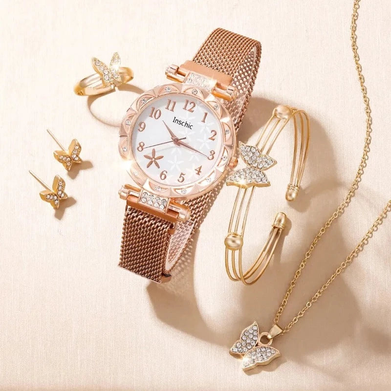 6 pcs Women's Watch Set for Her