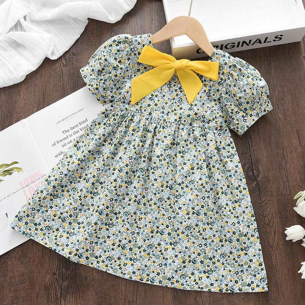 Bear Leader Girl Princess Dress New Summer Kid Girls Dress Floral Sweet Children Party Suits Butterfly Costume Children Clothing