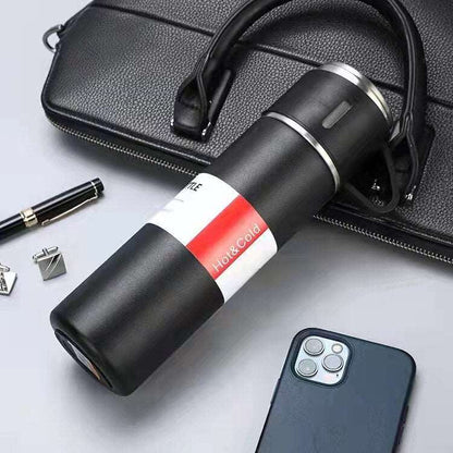 3 In 1 set of  Thermos Mug Leak_Proof Travel Thermo Cup for Tea Water Coffee  500ML Gift Set