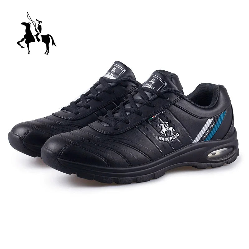 New Men Shoes Outdoor Leather Casual Sneakers Men Fashion Sports Running Tennis Large Size Shoes For Men