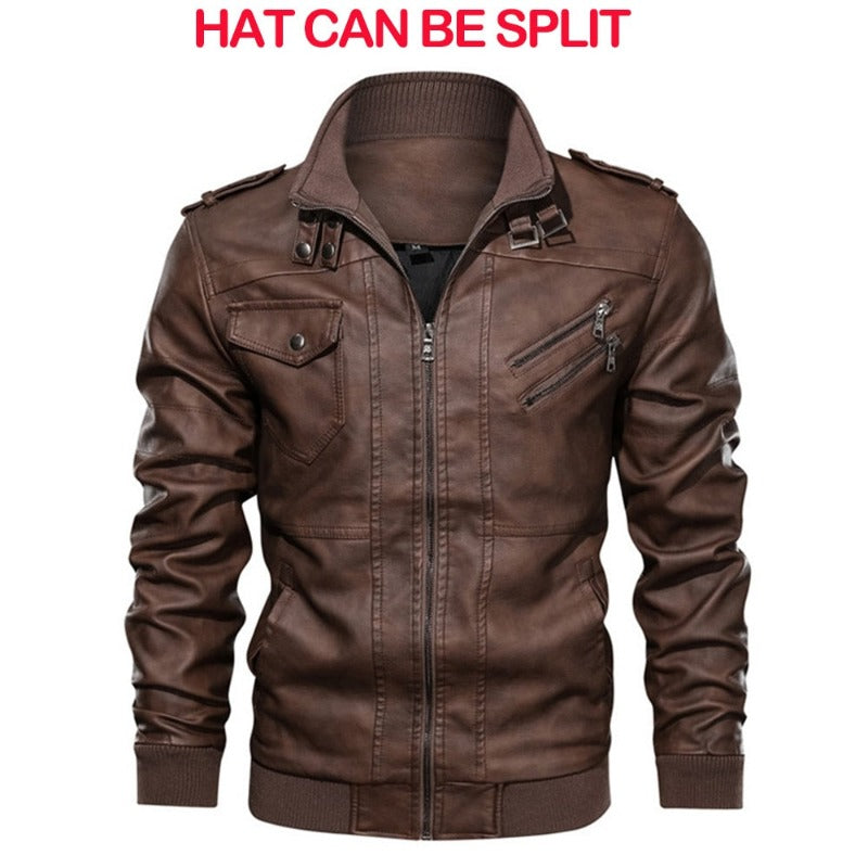 New Men's Leather Jackets: Autumn Casual Motorcycle PU Jacket, Biker Leather Coats. Brand Clothing in EU Size SA722