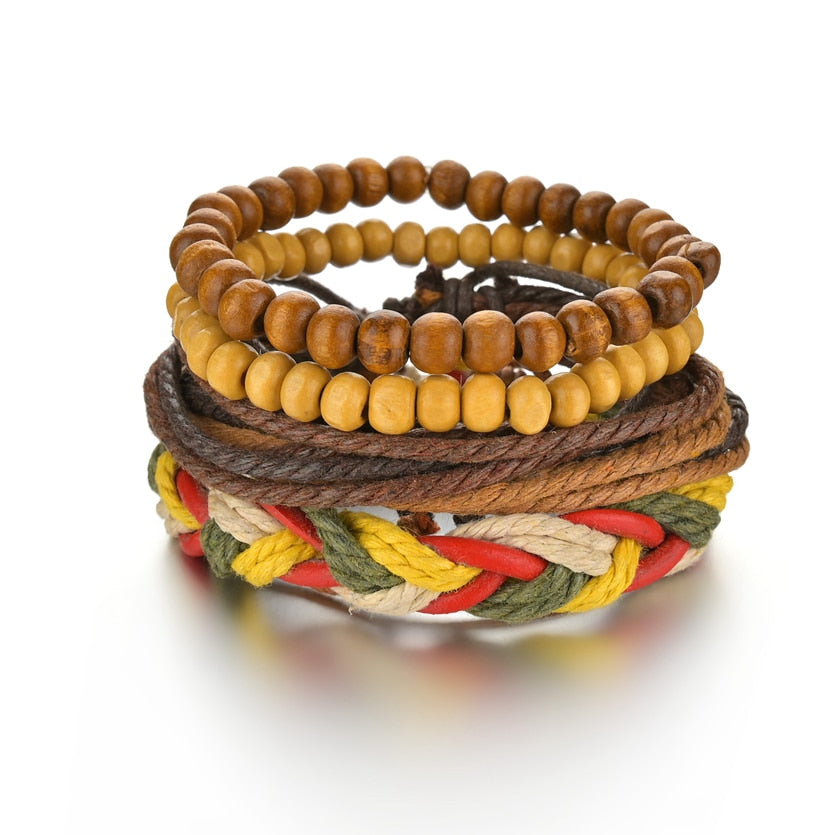 Tree Guitar Wood Beads Fashion Male Bracelets Wristband Media 13 of 45