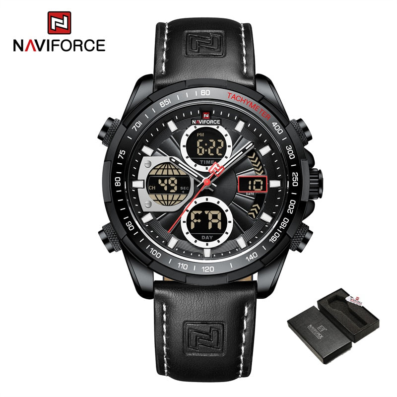 New NAVIFORCE Fashion Military Watches for Men Luxury Watch Original Sports Chronograph Watch Waterproof Quartz WristWatch Clock Gift