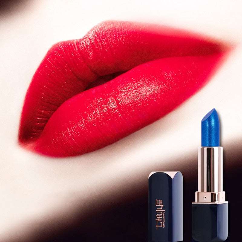 Blue Rose Lipstick Temperature Color Changing Lip Moisturizing Balm Female Makeup Sexy Lip Gloss