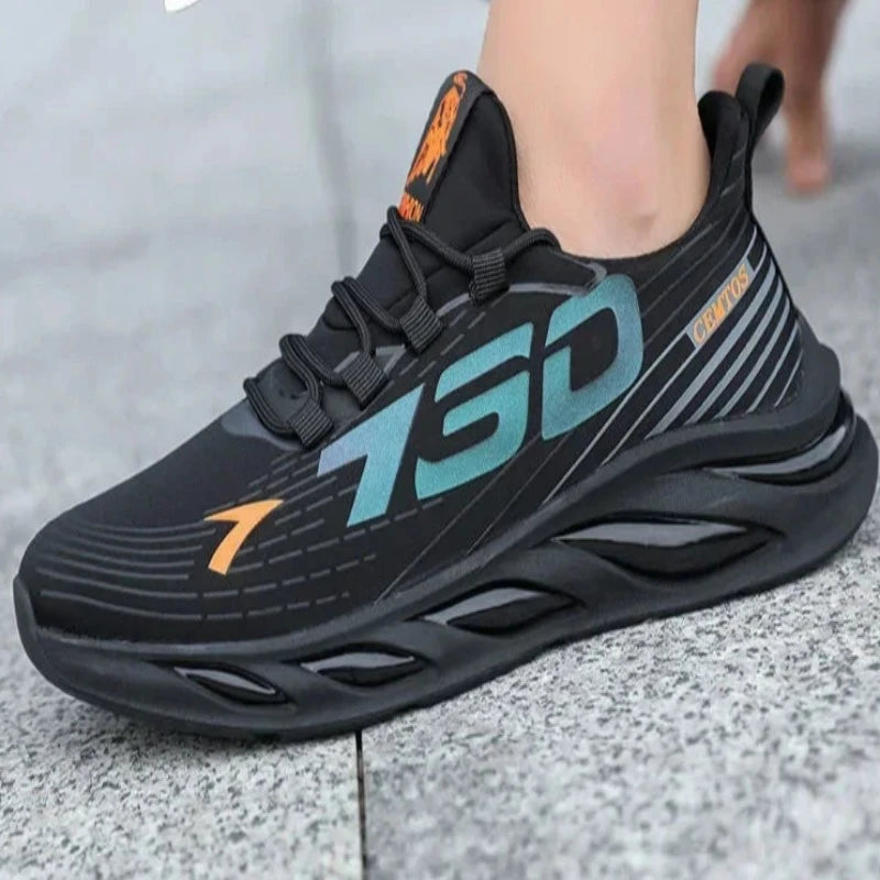 2024 Men's Sports and Casual Shoes Summer Fashion New Shoes Round Toe Black Spring Men's Shoes