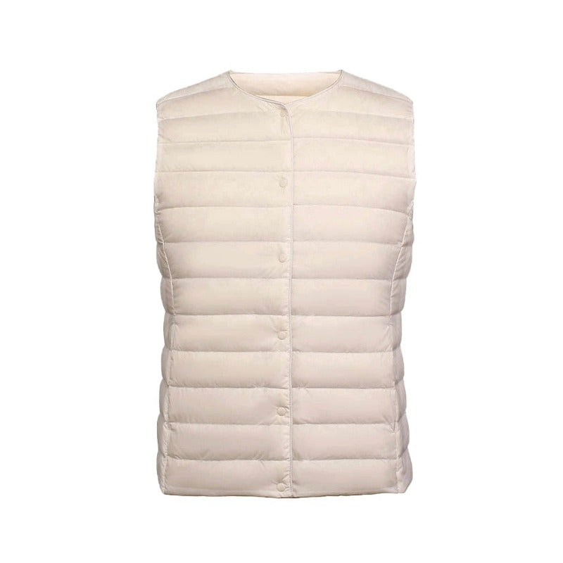 Warm Sleeveless Winter Liner Two Ways Waistcoat Jacket for Women Warm Vests