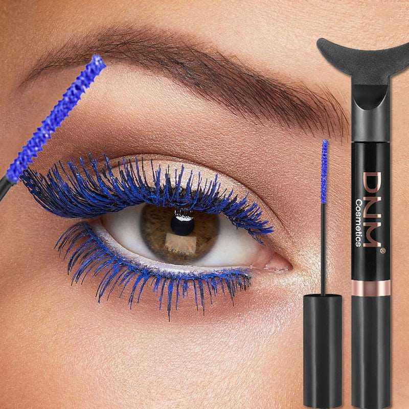 1PCS Colored Mascara With Ultra-fine Lashes Brush Waterproof Quick Drying Lasting Thick Curling Mascara Professional Eyes Makeup