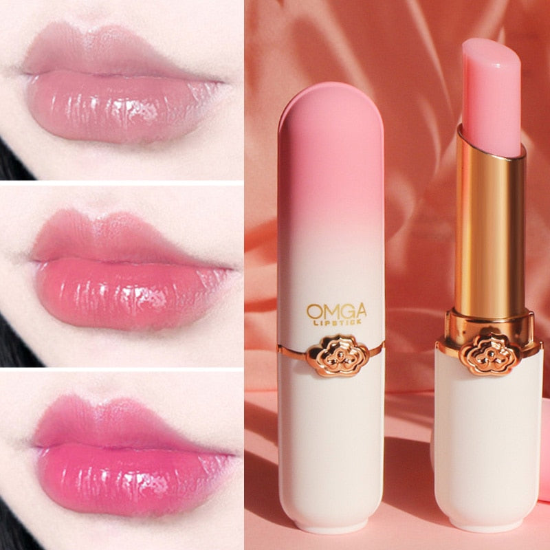 Blue Rose Lipstick Temperature Color Changing Lip Moisturizing Balm Female Makeup Sexy Lip Gloss