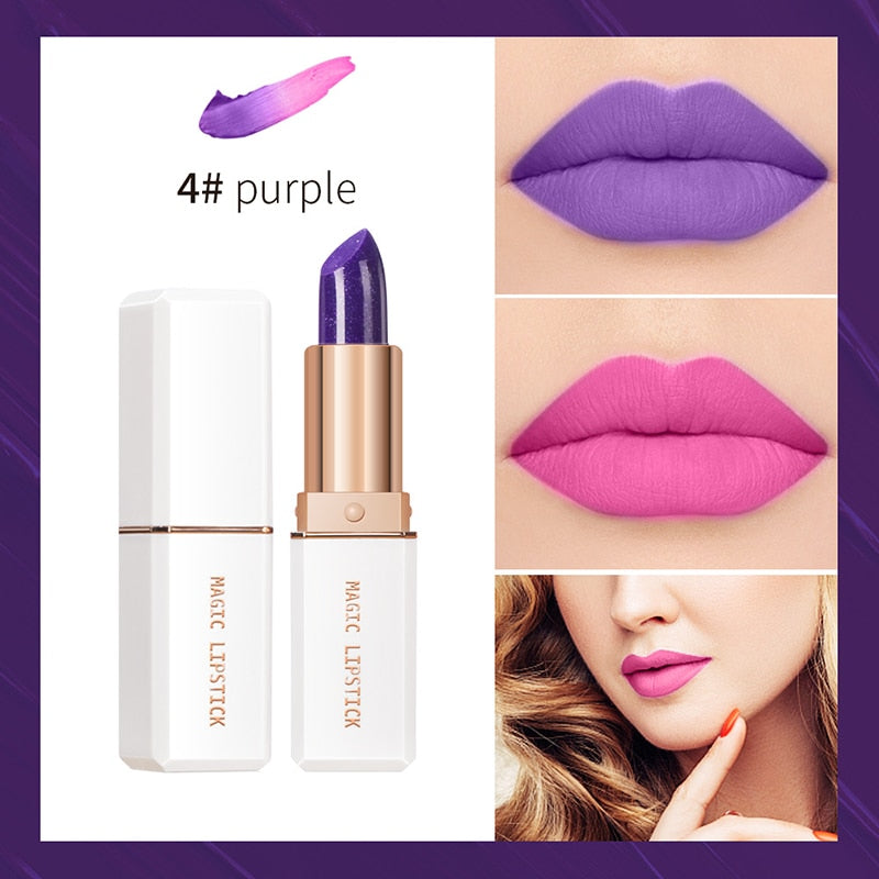 Blue Rose Lipstick Temperature Color Changing Lip Moisturizing Balm Female Makeup Sexy Lip Gloss