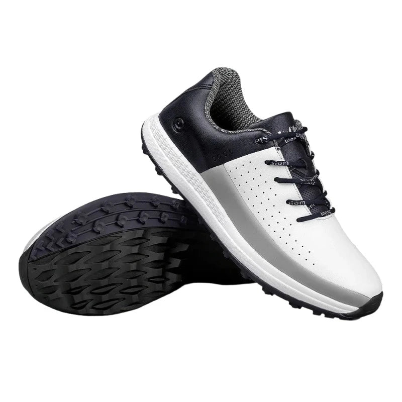 New Men's Golf Shoes Waterproof Non-slip Sports Shoes Rotary Buckle Outdoor Golf Training Men's Shoes