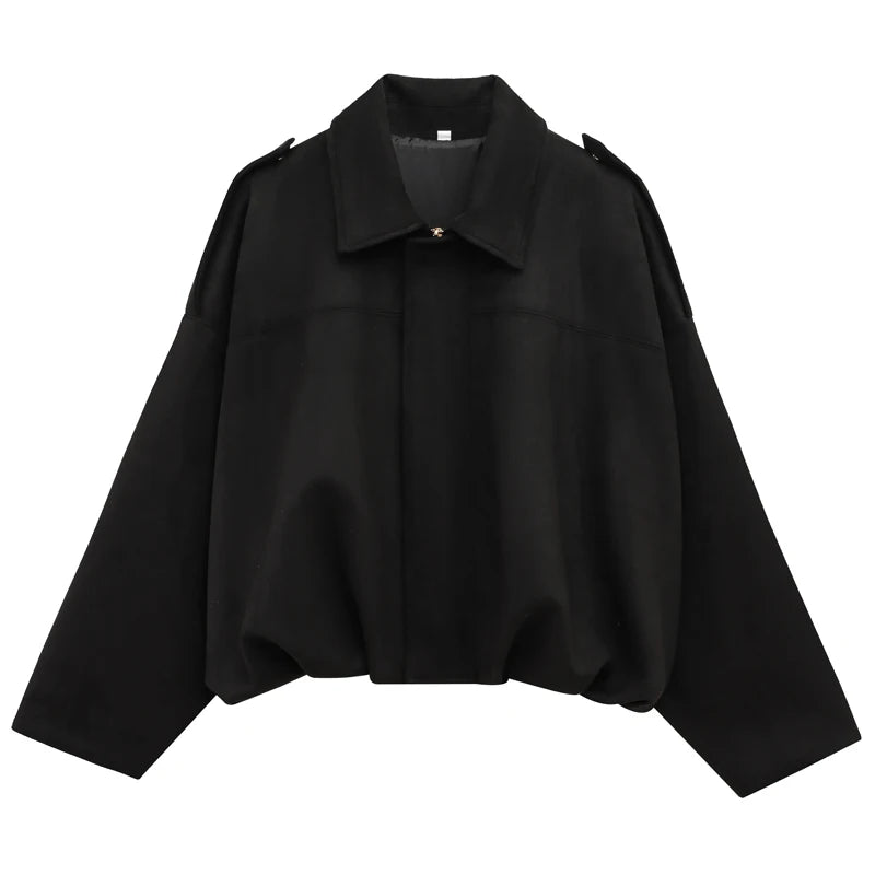 Women's Bomber Jacket Lapel Long Sleeve Zipper Suede Jacket Women 2025 High Street Cropped Racing Jackets Coats Outerwears