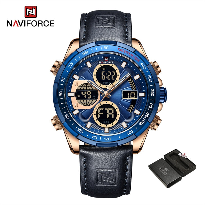 New NAVIFORCE Fashion Military Watches for Men Luxury Watch Original Sports Chronograph Watch Waterproof Quartz WristWatch Clock Gift