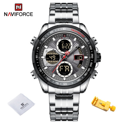 New NAVIFORCE Fashion Military Watches for Men Luxury Watch Original Sports Chronograph Watch Waterproof Quartz WristWatch Clock Gift