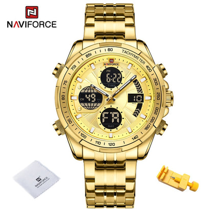 New NAVIFORCE Fashion Military Watches for Men Luxury Watch Original Sports Chronograph Watch Waterproof Quartz WristWatch Clock Gift