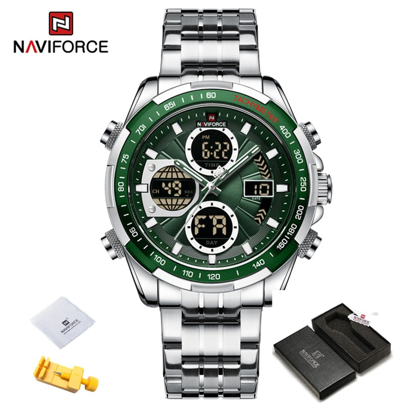 New NAVIFORCE Fashion Military Watches for Men Luxury Watch Original Sports Chronograph Watch Waterproof Quartz WristWatch Clock Gift