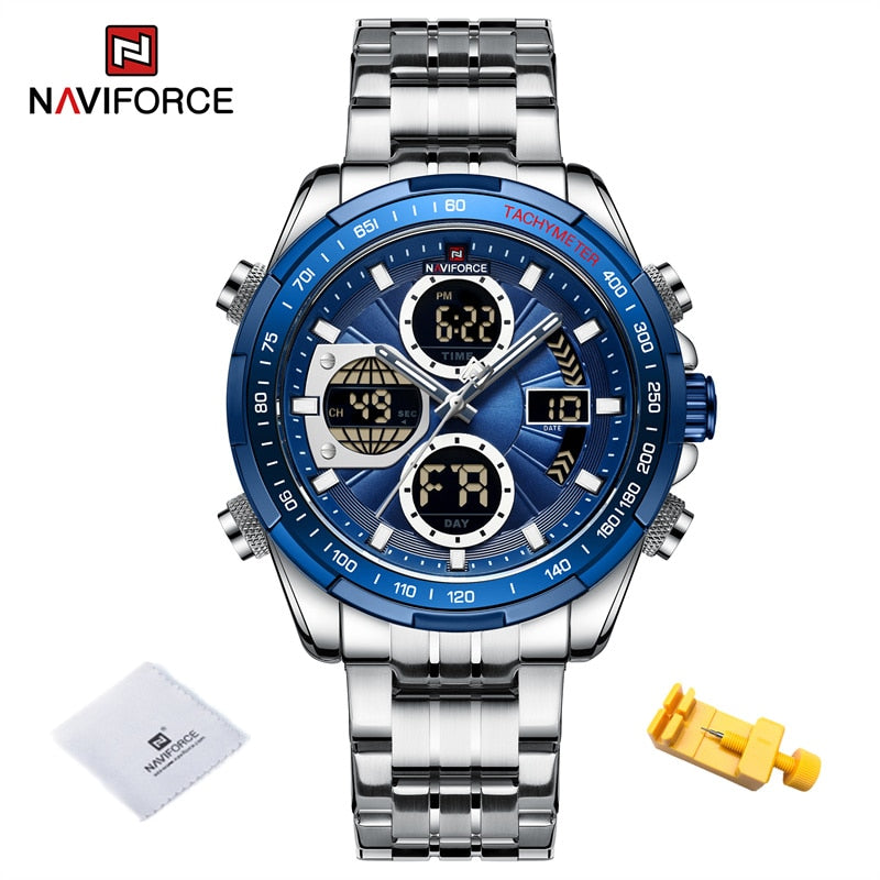 New NAVIFORCE Fashion Military Watches for Men Luxury Watch Original Sports Chronograph Watch Waterproof Quartz WristWatch Clock Gift