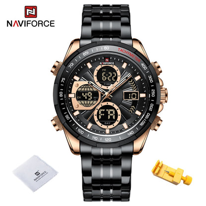 New NAVIFORCE Fashion Military Watches for Men Luxury Watch Original Sports Chronograph Watch Waterproof Quartz WristWatch Clock Gift