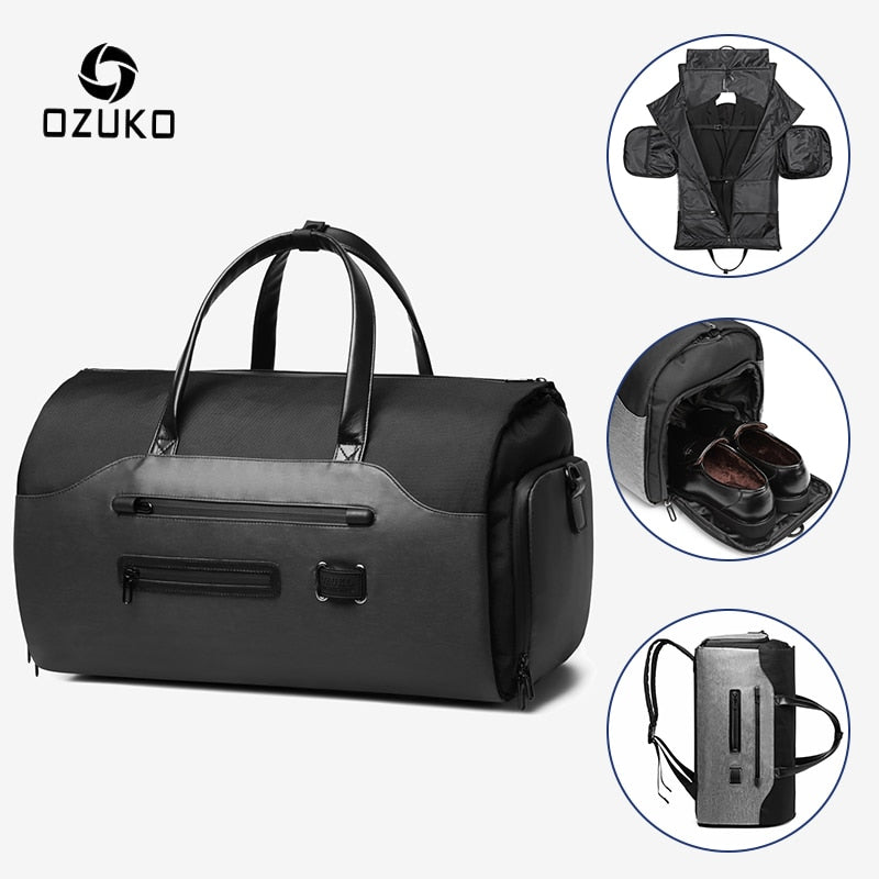 Multifunction Men Suit Storage Travel Bag Large Capacity Luggage Handbag Male Waterproof Travel Duffel Bag