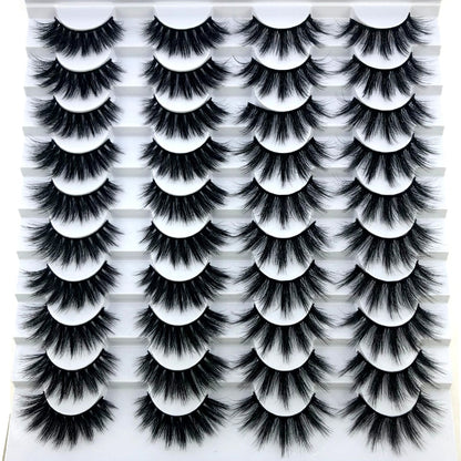 Fake Eyelashes Length 8-25mm with NEW 2-20 pairs  100% Mink Eyelashes / Extension False Eyelashes