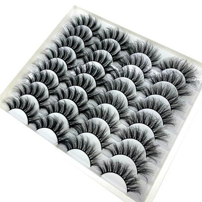 Fake Eyelashes Length 8-25mm with NEW 2-20 pairs  100% Mink Eyelashes / Extension False Eyelashes