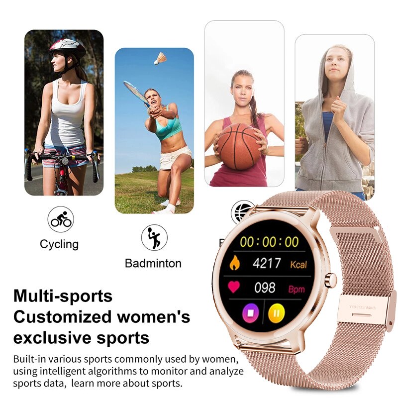 LIGE Smart Sports Fitness watch Ladies