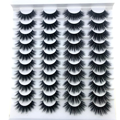 Fake Eyelashes Length 8-25mm with NEW 2-20 pairs  100% Mink Eyelashes / Extension False Eyelashes