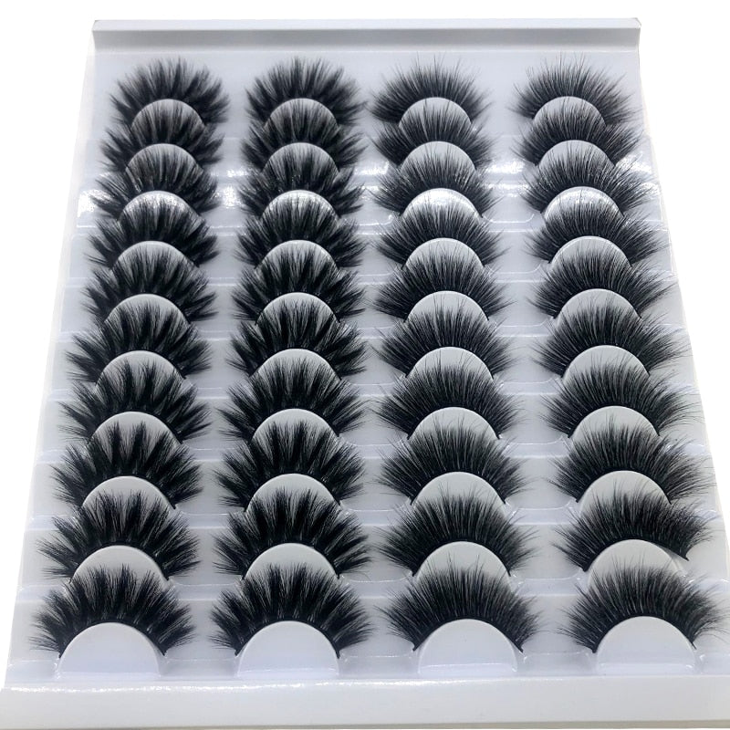 Fake Eyelashes Length 8-25mm with NEW 2-20 pairs  100% Mink Eyelashes / Extension False Eyelashes