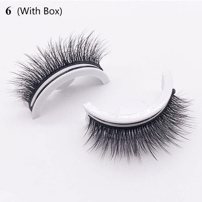 beautiful eyelashes reusable self-adhesive eyelashes