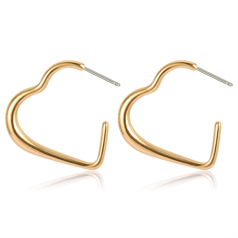 Luxury Hoop Earrings Gold Plating Vintage Geometry 2023 Trendy Fashion Female Jewelry