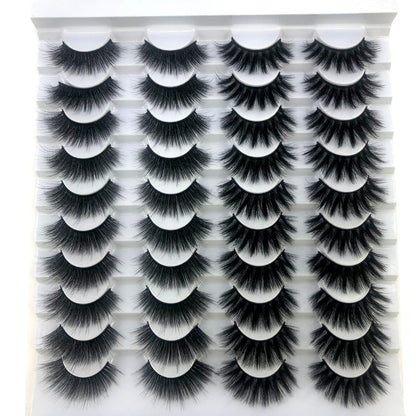 Fake Eyelashes Length 8-25mm with NEW 2-20 pairs  100% Mink Eyelashes / Extension False Eyelashes