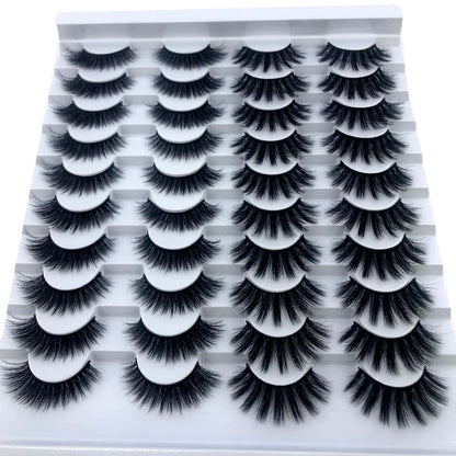 Fake Eyelashes Length 8-25mm with NEW 2-20 pairs  100% Mink Eyelashes / Extension False Eyelashes