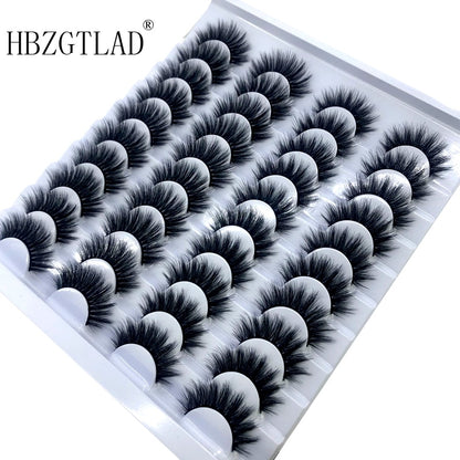 Fake Eyelashes Length 8-25mm with NEW 2-20 pairs  100% Mink Eyelashes / Extension False Eyelashes