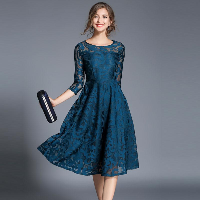 New 2023 Spring Fashion England Style Luxury Elegant Slim Ladies Party Dress