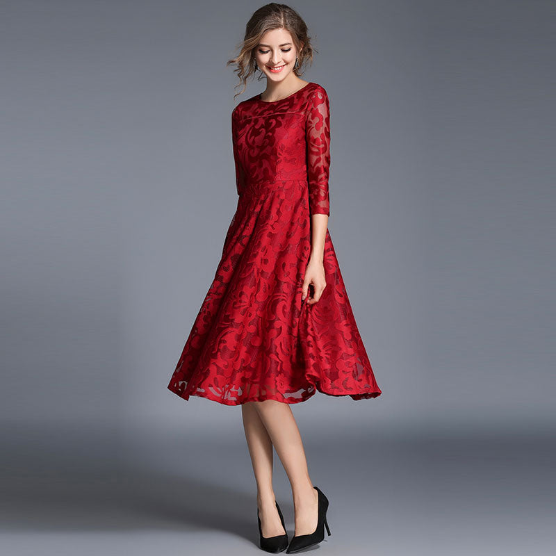 New 2023 Spring Fashion England Style Luxury Elegant Slim Ladies Party Dress