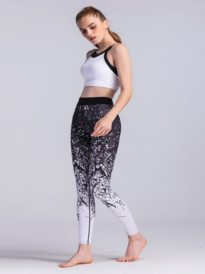 Activewear Yoga Pants Women Sports Clothing Style Abstract Printed Yoga leggings Fitness Yoga Running Tights Sport Pants Compression Tights