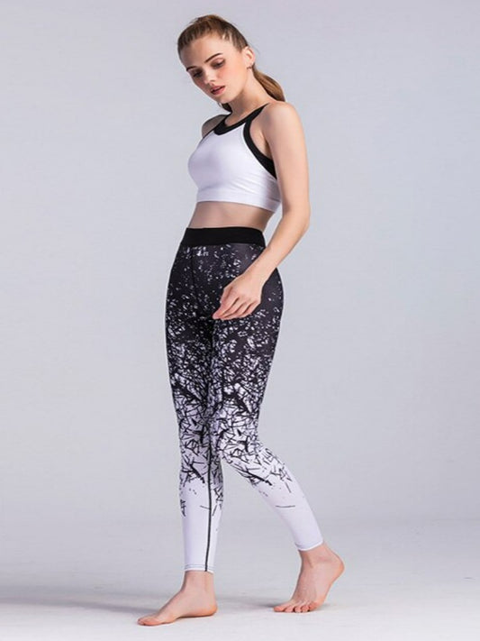 Activewear Yoga Pants Women Sports Clothing Style Abstract Printed Yoga leggings Fitness Yoga Running Tights Sport Pants Compression Tights